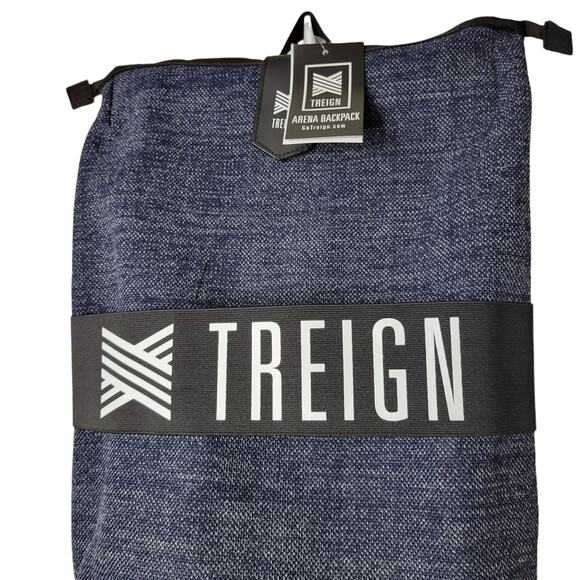 Treign Arena Backpack 30L Denim Blue Training Bucket Drawstring Backpack - Picture 2 of 7